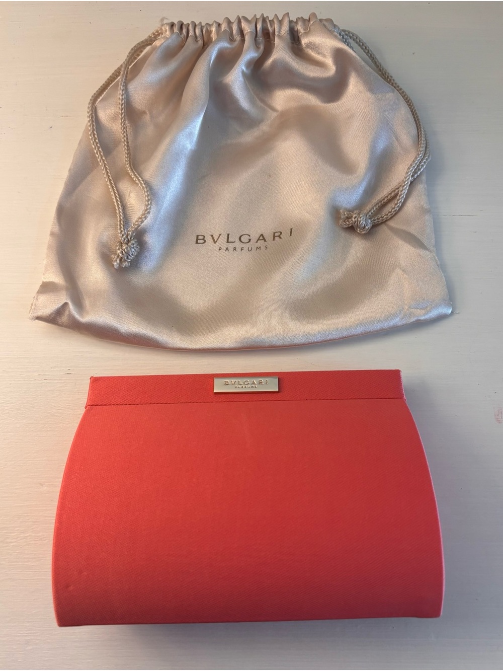 Bulgari Coral Pink Women's Clutch Bag